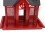 Vogelfutterhaus aus Eisen, rot 8