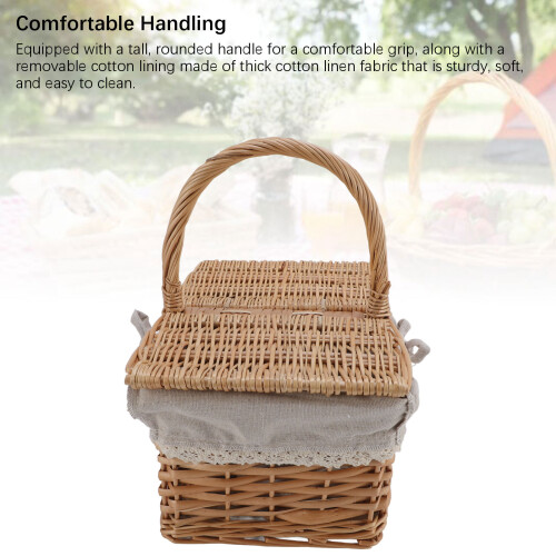 Korb aus Rattan für Picknick 1
