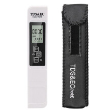 White Handheld TDS Digital Water Tester High Precision Household Purified Tap Water Multifunctional Large Screen Display