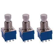 3X Guitar Effects 3PDT 9-Pin Latching Stomp Pedal Footswitch Foot
