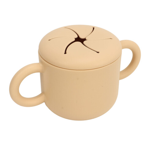 Baby-Snackschale 350 ml Silikon Beige 2