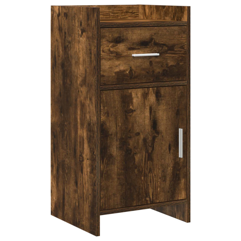 Vidaxl Sideboard Smoked Oak 40 X 36 X 80 Cm Engineered Wood