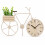 Bicycle Quartz Clock w/ Planter & Faux Plant 1