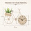 Bicycle Quartz Clock w/ Planter & Faux Plant 12