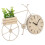 Bicycle Quartz Clock w/ Planter & Faux Plant 9
