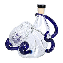 Premium octopussenpatroon glazen vat voor het geven-Donkerblauw