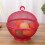 Round Covered Fruit Holder for Home Kitchen Dining Room-White 7