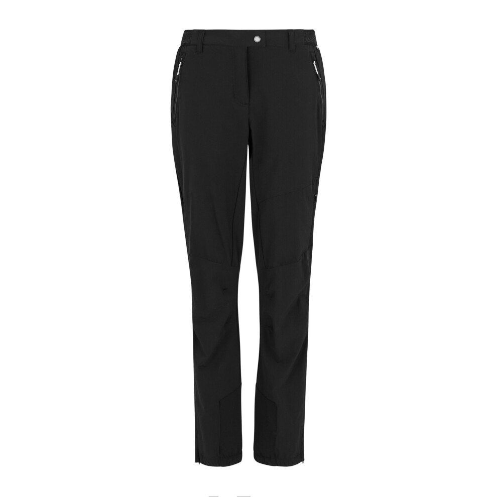 Regatta (14 Uk R, Black/Black) Womens/Ladies Mountain Iii Hiking Trousers