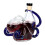 Octopuses sculpte Glasspender mit auslaufsicherer Kappe, 15-Rot 11