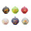 Round Covered Fruit Holder for Home Kitchen Dining Room-White 2