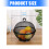 Round Covered Fruit Holder for Home Kitchen Dining Room-White 5