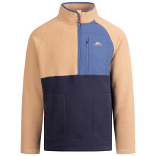 (S, Beige) Trespass Mens 1/2 Zip Opening Fleece Top - North