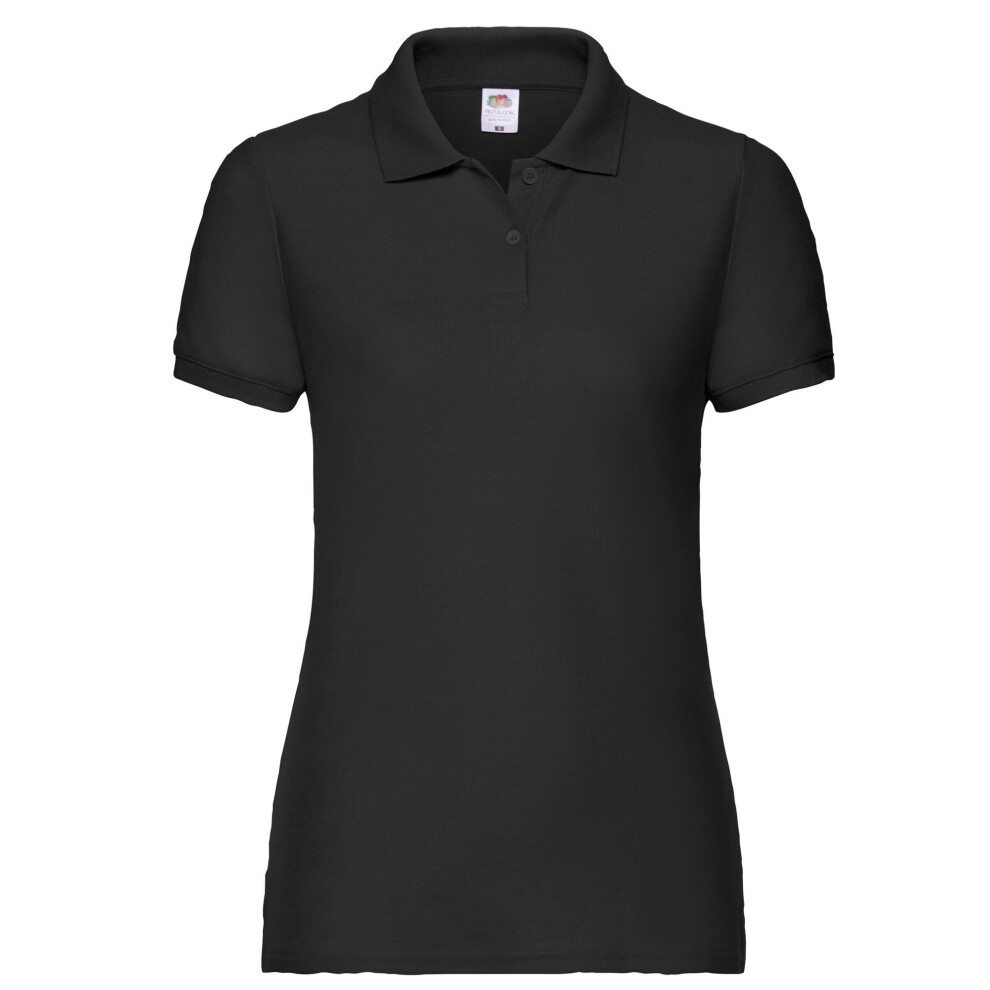 Fruit Of The Loom (Xxl, Black) Womens/Ladies Lady Fit 65/35 Polo Shirt
