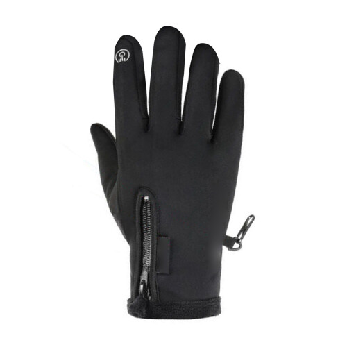 Zwei Finger Handschuhe L schwarz touch 1