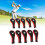 Golf Schläger Cover Set 10x rot Neopren 4