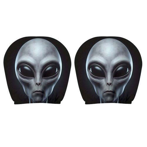 Car Accessories Alien Face Headrest Protectors Universal Machine