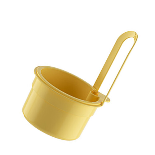 ABS Sink Hanging Basket Strainer Tray For Storage-Yellow