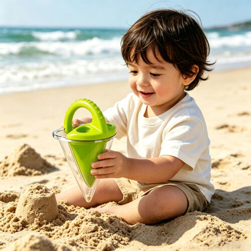 Jouet créatif d'entonnoir verseur de sable pour enfants, 2
