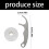Ensemble de supports de fil dentaire en acier inoxydable, 3