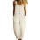 Stylish Women's Polyester Overalls Pant Breathable-White XXL 1