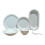 Ensemble de vaisselle miniature en alliage, lot de 6,-Blanc S 1