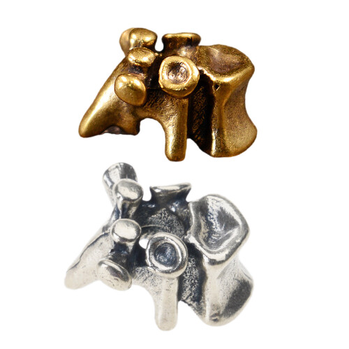 Perles de lanière pour porte-clés, en forme de colonne-Blanc 1