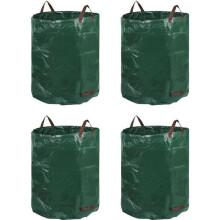 Gartenabfallsäcke – miniClover – 272 l – Grün und Schwarz – 65 x 65 x 74 cm – Großes Fassungsvermögen