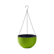 Stable Hanging Planter Flower Basket Plant Pot For Plant-Green