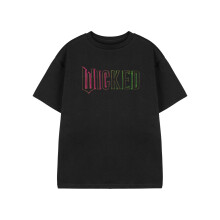 (11-12 Years, Black) Wicked Girls Logo Short-Sleeved T-Shirt