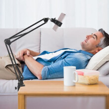 HB057 360 drehbare, flexible Universal-Handyhalterung mit langem Arm für Bett und Schreibtisch