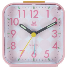 Wecker mit Nachtlicht und Schlummerfunktion / Ansteigender Alarmton / Einfach einzustellende Uhr, batteriebetrieben, klein
