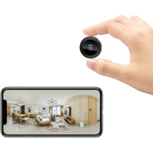 Mini cámara espía inalámbrica invisible 1080P, micro cámara espía inalámbrica con control remoto discreto y detección de movimiento.