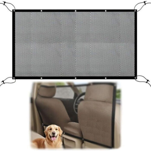 pc Car Dog Barrier - Car Partition Net with Rope, Car Trunk Divider