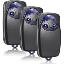 Mando a distancia de 3 piezas para puerta de garaje, 433,92 MHz, compatible con Flo2r-s, FLOXIR, FLOX2R, OXYGEN OX2, 2 canales.
