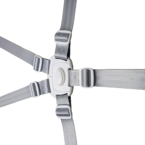 Polyester Baby Safety Strap 5 Point Harness for Booster-White