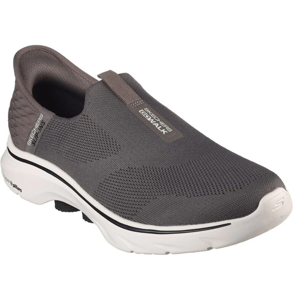 Skechers (9 Uk, Brown) Mens Go Walk 7 - Easy On 2 Shoes