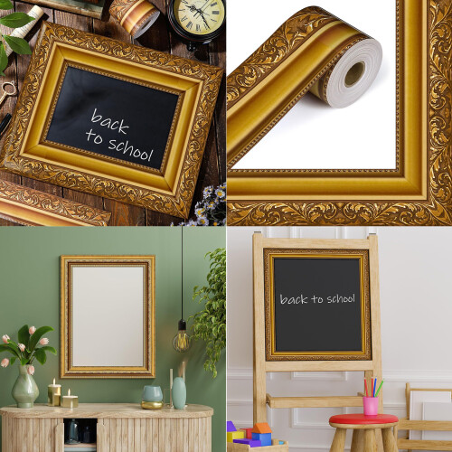 Quality Golden Retro Board Edging 10M Tear Resistant Schools 1