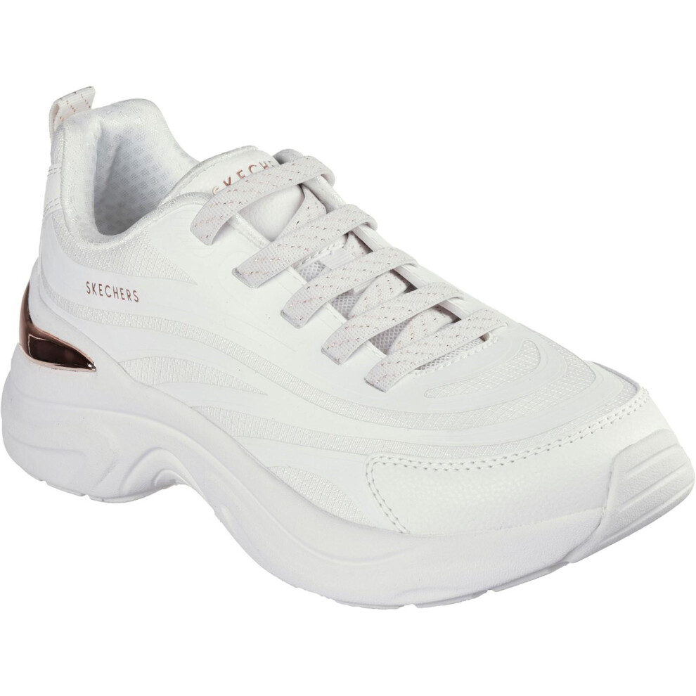 Skechers (8 Uk, White) Womens/Ladies Hazel Step N Flow Trainers