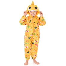 (3-4 Years) Baby Shark Puddle Suit (Unisex Kids Yellow)