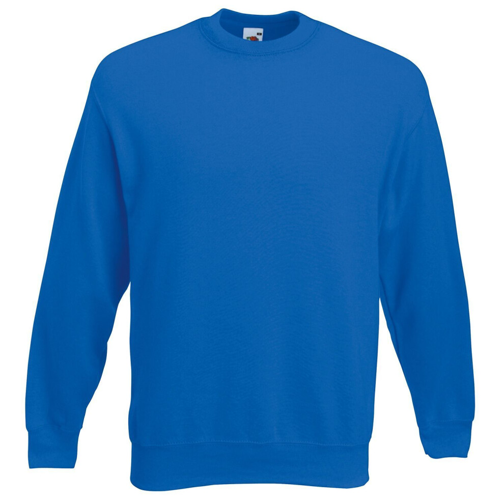 Fruit Of The Loom (S, Royal Blue) Mens Classic 80/20 Set-In Sweatshirt