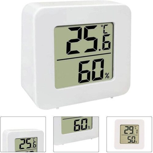 10 pezzi Termometro e igrometro digitale LCD, termometro e igrometro digitale per interni ad alta precisione, misuratore di temperatura 1