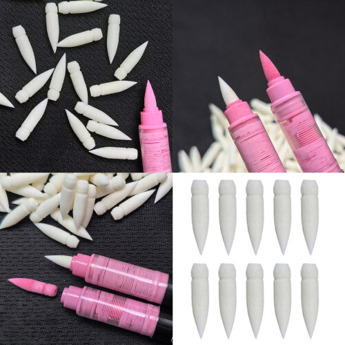 10Pcs Liquid Acrylic Marker Replacement Tip Soft Nylon Bristles 1