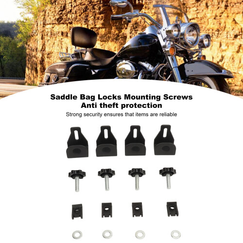 Satteltaschenschloss Montageschrauben Kit Metall 2