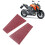Mikrofaser Leder Bremshebel Cover Burgunder 1