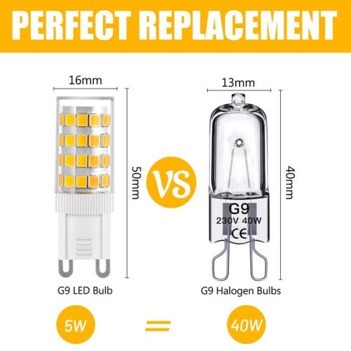G9 LED Bulb - 5W - Warm White - 3000K - Pack of 10 1