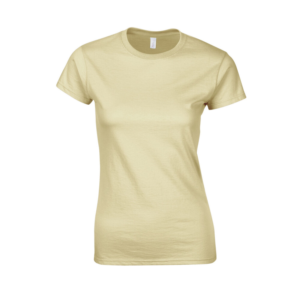 Gildan (S, Sand) Womens/Ladies Softstyle Ringspun Cotton T-Shirt