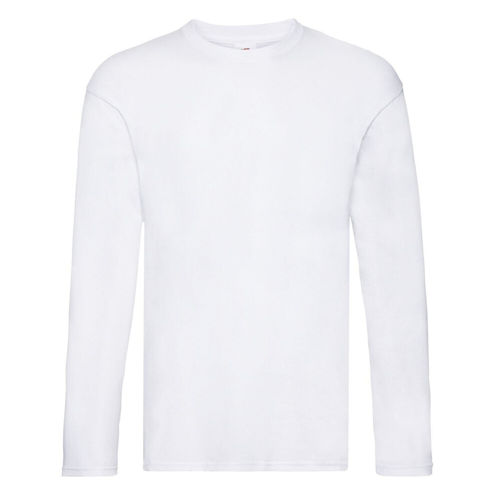 Fruit Of The Loom (2Xl, White) Mens Original Long Sleeve T-Shirt