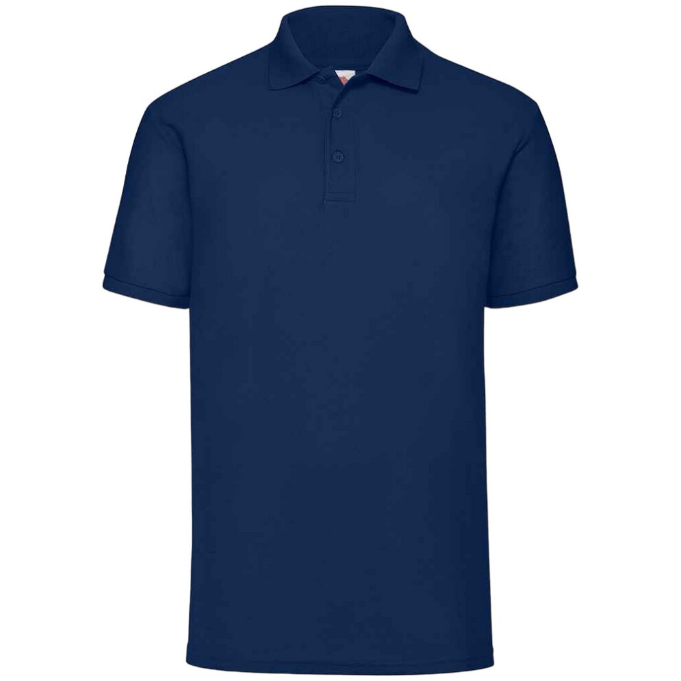 Fruit Of The Loom (3Xl, Navy) Mens 65/35 Polo Shirt