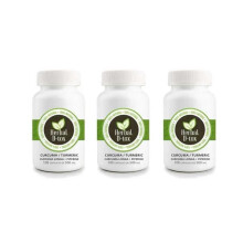 Ravintolisät Kurkuma-kapselit - Kurkuma + 5% Pippuri, 100 x 500 mg (3 pakkausta)