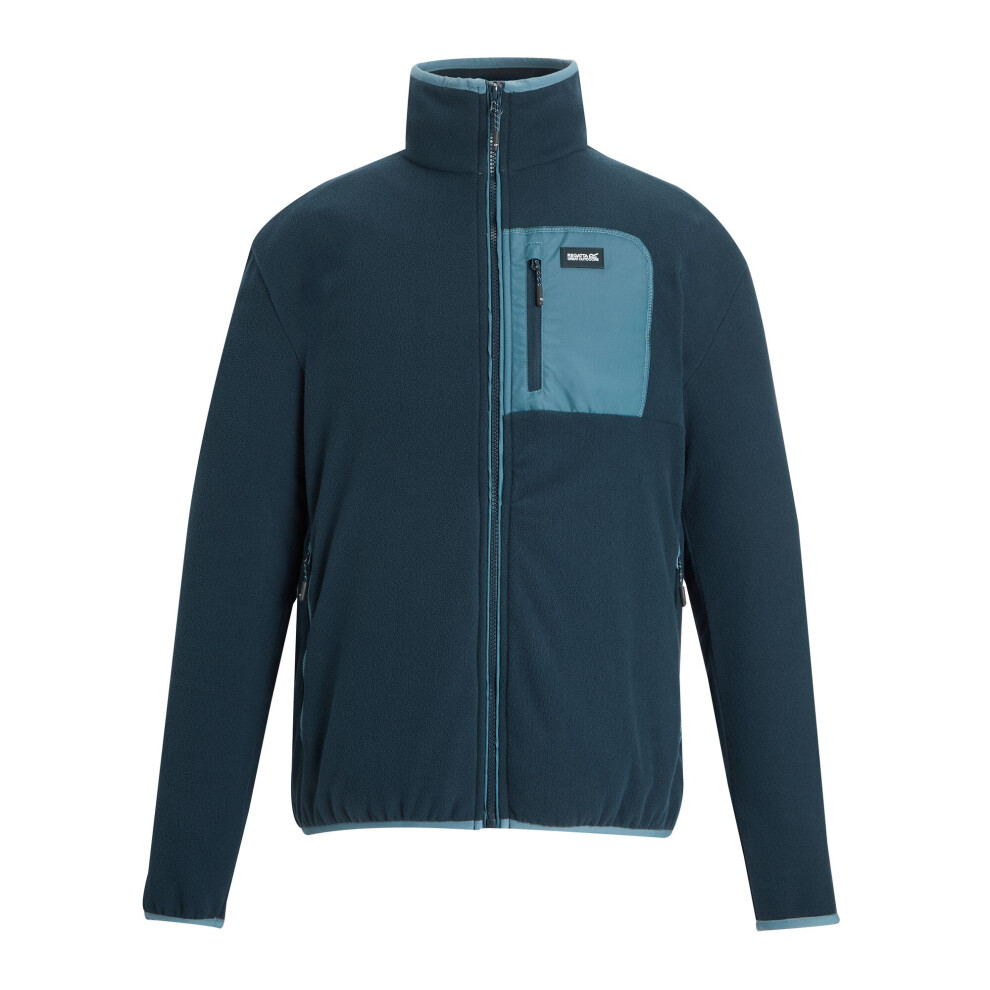 Regatta (L, Navy/China Blue) Mens Frankie Full Zip Fleece Jacket